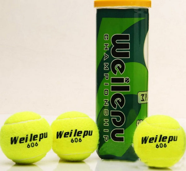 3pcs/Pack Natural Rubber + Synthetic Wool Fiber Entry-Level Tennis Balls